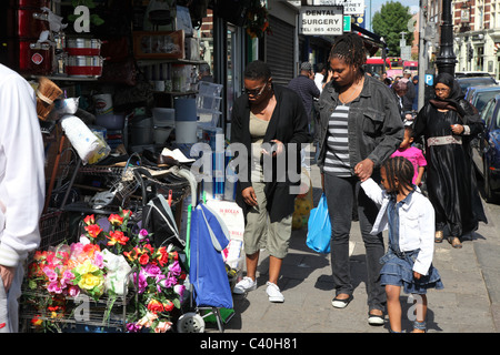 Harlesden, an area in London with one of the largest ethnic population, particularly Afro-Caribbean Stock Photo