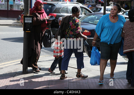 Harlesden, an area in London with one of the largest ethnic population, particularly Afro-Caribbean Stock Photo