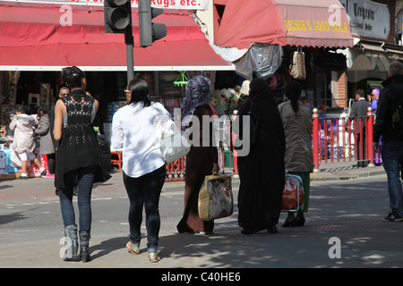 Harlesden, an area in London with one of the largest ethnic population, particularly Afro-Caribbean Stock Photo