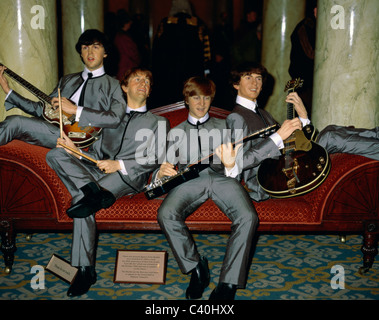 Beatles, England, United Kingdom, Great Britain, Europe, Group, Holiday, Landmark, London, Madame, Madame tussaud´s, Museum, Roc Stock Photo