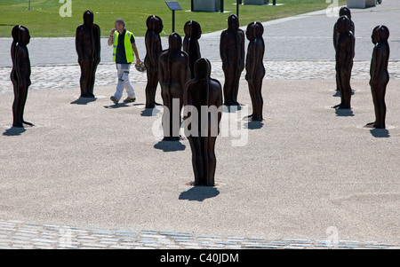 The Assembly Sculpture by Peter Burke in front of the Con Gusto ...