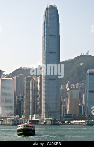 Hong Kong, China asia special administrative regions People's Republic of China skyscraper  skyline cityscape harbour centre cen Stock Photo