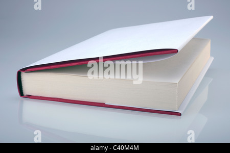 White hardcover book, open Stock Photo