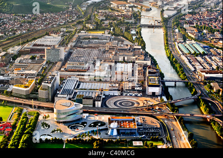 Mercedes-Benz Untertürkheim plant, aerial view, Stuttgart, Germany, Europe Stock Photo