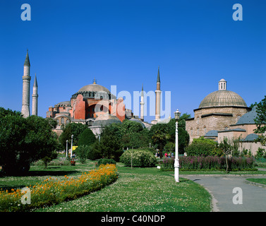 Architecture, Byzantine, Cathedrals, Churches, Constantinople, Holiday, Istanbul, Landmark, Minarets, Mosque, Tourism, Towers, T Stock Photo