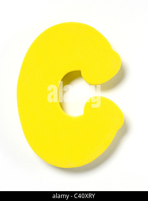 Foam letter C Stock Photo