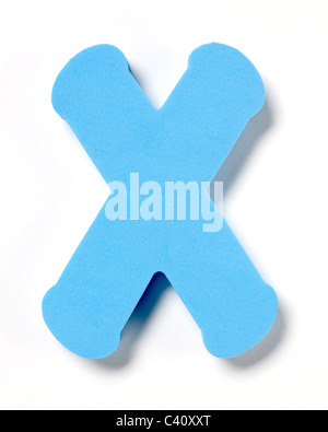 Foam letter X Stock Photo