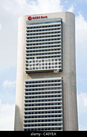 The Oversea-Chinese Banking Corporation [OCBC Bank] Head Office Skyscraper Building in Republic of Singapore Asia Stock Photo