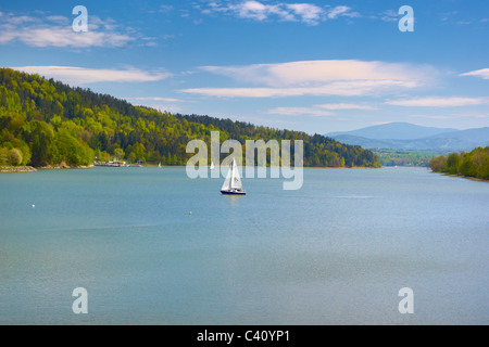 Zywiecki lake, Silesia region, Poland Stock Photo