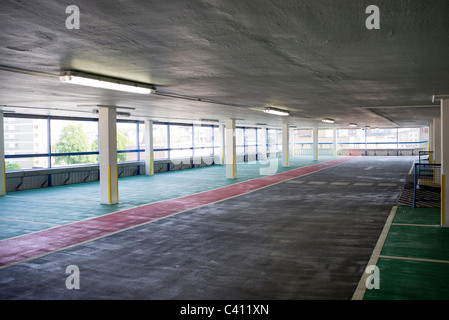 empty multi storey car park Stock Photo