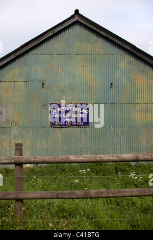 The West of England Sack Contractors Pewsey Wiltshire Stock Photo - Alamy