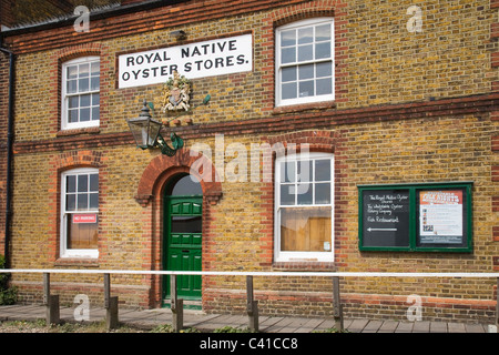 The "Royal Native Oyster Stores" restaurant in Whitstable, Kent, England, UK. Stock Photo