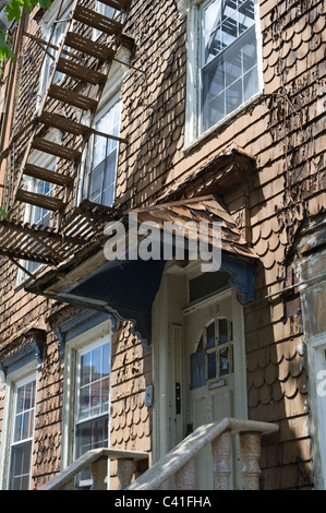 A house in Williamsburg, Brooklyn in New York, seen on Saturday, May 21, 2011. (© Frances M. Roberts) Stock Photo