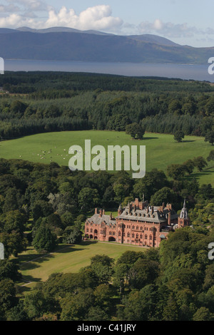 Mount Stuart House, home to the Stuarts of Bute, on the Isle of Bute, Scotland. Stock Photo