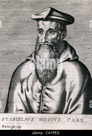 Hosius, Stanislaus, 5.5.1504 - 5.8.1579, Polish clergyman, portrait, copper engraving by Nicolas de Larmessin (1640-1725), Artist's Copyright has not to be cleared Stock Photo