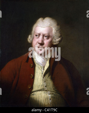 RICHARD ARKWRIGHT (1733-1792) English inventor and engineer painted by Joseph Wright about 1790 Stock Photo