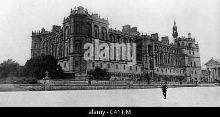 First World War / WWI, Treaty of Saint-Germain, Castle Saint-Germain-en-Laye, exterior view, May 1919, Additional-Rights-Clearences-Not Available Stock Photo