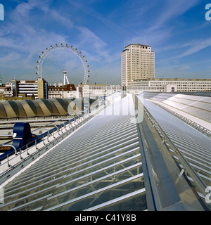 New roof Waterloo Station London.