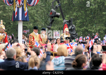 Prince William and Kate Middleton wedding - ideal candidate photo for cropping Stock Photo