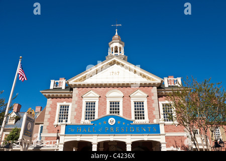 The Hall of Presidents in the Magic Kingdom at Disney World, Kissimmee, Florida Stock Photo