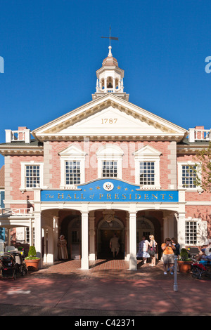 The Hall of Presidents in the Magic Kingdom at Disney World, Kissimmee, Florida Stock Photo