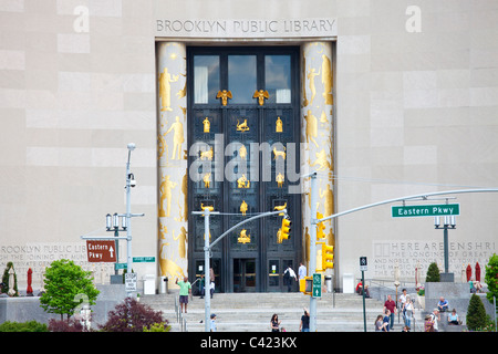 Brooklyn Public Library, New York City Stock Photo