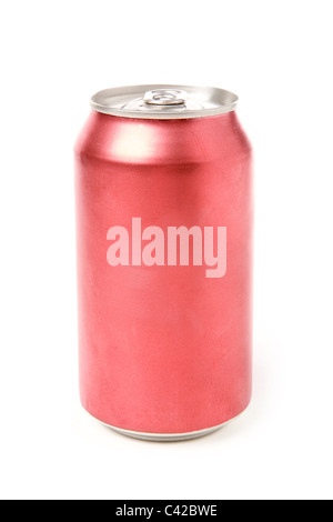 blank soda can with white background Stock Photo