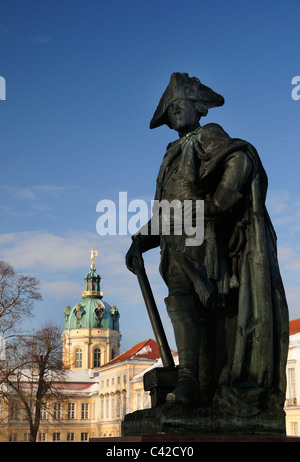 Statue of Frederick the Great , Charlottenburg Palace, Berlin Stock Photo