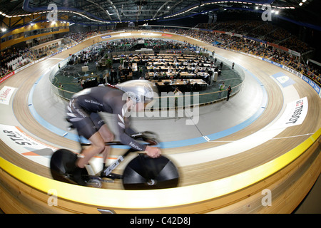 Shane ARCHBOLD  NZL Men's Omnium Flying Lap 25 March 2011 UCI World Track Cycling Championships Apeldoorn Velodrome Stock Photo