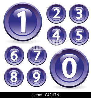 set of glossy buttons Stock Photo - Alamy