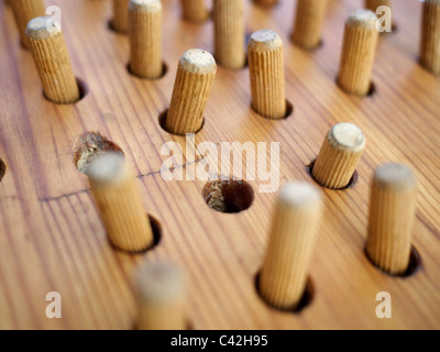 Peg Solitaire game Stock Photo