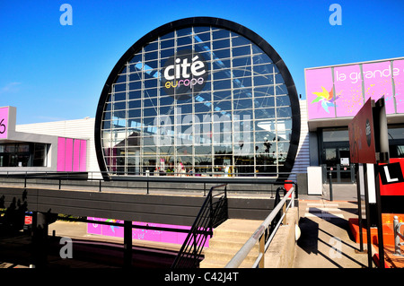 Entrance to Cite Europe shopping centre at Calais ,France Stock Photo