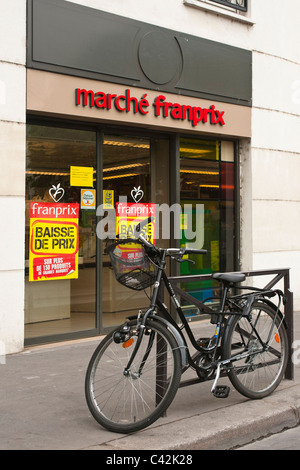PARIS, FRANCE - MAY 08, 2011:  Exterior view of Marche Francais Shop Stock Photo