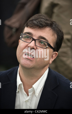 Javier Cercas novelist and Professor of Spanish literature at the University of Girona, Spain pictured at Hay Festival 2011 Stock Photo