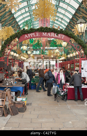 Apple market, covent garden, london, england Stock Photo