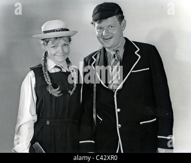BENNY HILL UK comedian with Vivienne Martin on 'The Benny Hill Show'  May 1960 Stock Photo