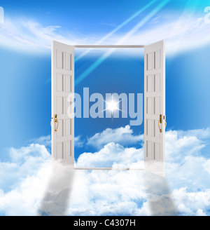 Heaven's Gate Doorway - Eternity Afterlife Stock Photo