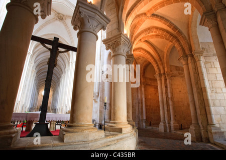 Santa Maria de Alcobaça Monastery (UNESCO World Heritage), Alcobaça, Estremadura, Portugal Stock Photo