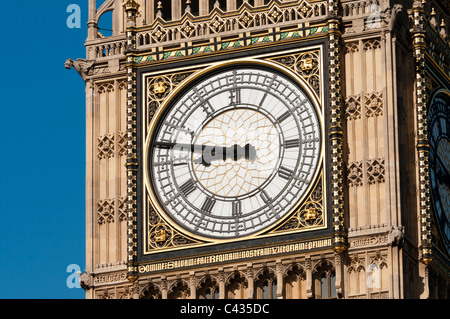 Close up of Big Ben Clock Tower,London,England,UK Stock Photo