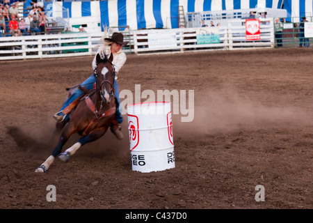 Rodeo at Benton County Fair, Corvallis,  Oregon, USA 2009 Stock Photo