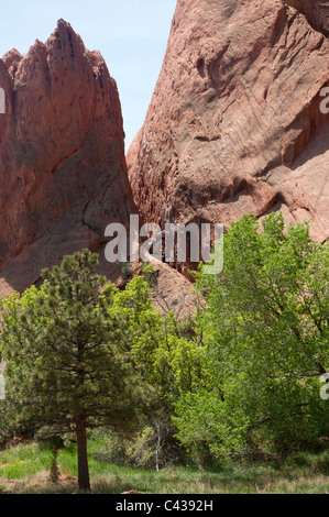 Rock-climbing lesson, Garden of the Gods, Colorado Springs CO