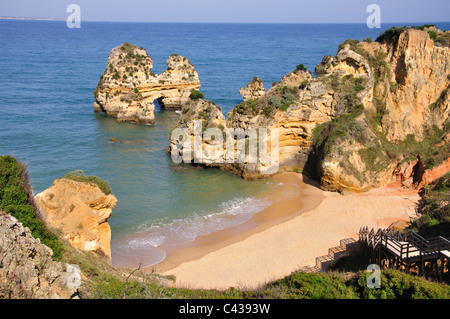 Praia do Camilo, Lagos, Algarve Region, Portugal Stock Photo