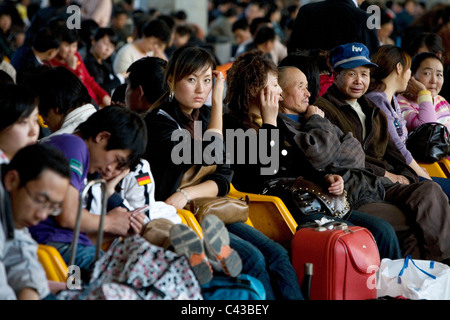 Train station in Beijing, China Stock Photo