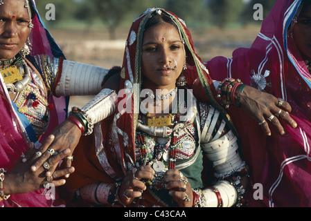 Banjara, Gypsy, Holiday, India, Asia, Landmark, Model, Rajasthan, Released, Tourism, Traditional costume, Travel, Vacation, Wome Stock Photo