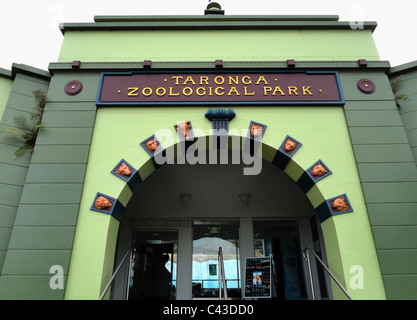 Upper Entrance to Sydney's Taronga Zoo Stock Photo