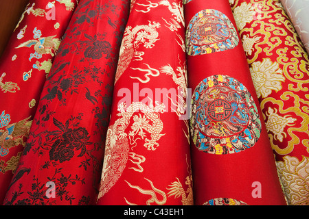 Asia, China, Beijing, Silk Market, Shops, Shopping, Market, Markets, Shopping Mall, Shopping Centre, Silk, Material, Fabrics, In Stock Photo