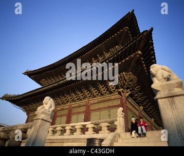 Asia, Holiday, Kyongbokkung palace, Landmark, Seoul, South Korea, Korea, Tourism, Travel, Vacation, Stock Photo