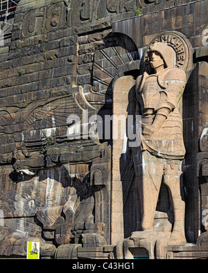 Germany, German, Europe, European, Western Europe, Architecture, building, City, town, Leipzig, Saxony, Monument to the Battle o Stock Photo