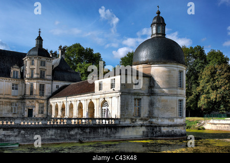 France, French, Western Europe, Europe, European, Architecture, building, Bourgogne, Burgundy, Chateau de Tanlay, Yonne departme Stock Photo