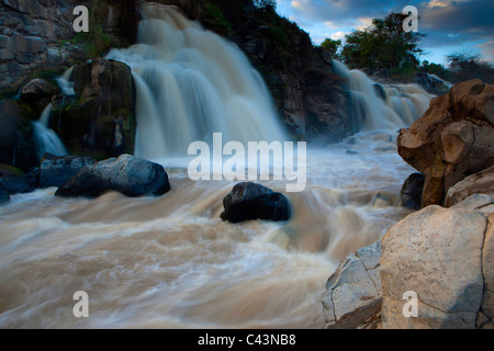 Awash, of case, Africa, Ethiopia, Awash, national park, river, flow, waterfall, rock, cliff, Stock Photo
